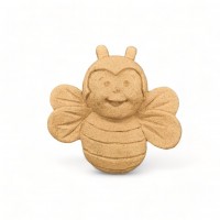 Wood Carving Decorative Bee 3.7cm. X 3.5cm.