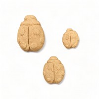 Wood Carving Decorative Ladybug set of 3 Pieces