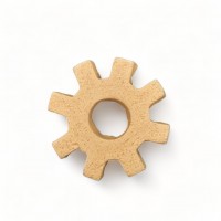 Wood Carved Decorative Gear 3cm x3cm.