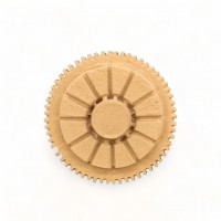 Wood Carved Decorative Gear Diameter 5cm
