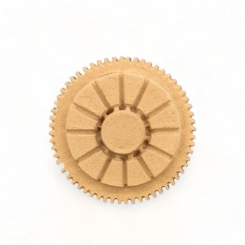 Wood Carved Decorative Gear Diameter 5cm