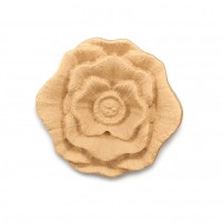 Wood Carved Decorative Flower 5cm. X 5cm.