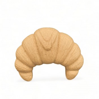 Wood Carved Decorative Croissant 5.8cm. X 4.3cm.