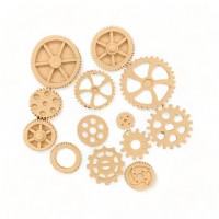 Wood Carved Decorative Gear set of 13 Pieces