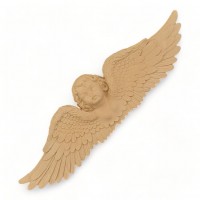 Wood Carved Angel 42.5cm. X 11.5cm.