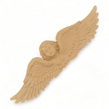 Wood Carved Angel 42.5cm. X 11.5cm.