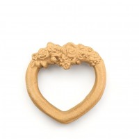 Wood Carved Decorative Heart Frame 6.5cm. X 6.3cm.