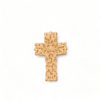 Wood Carved Decorative Cross 2.4cm. X 3.5cm.