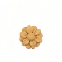 Wood Carved Decorative Flower Rosette 2.8cm. X2.8cm