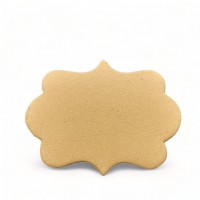 Wood Carving Decorative Sign small 8.4cm. X 7cm.
