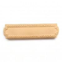 Wood Carved Decorative Sign 11.3cm. X 2.8cm.