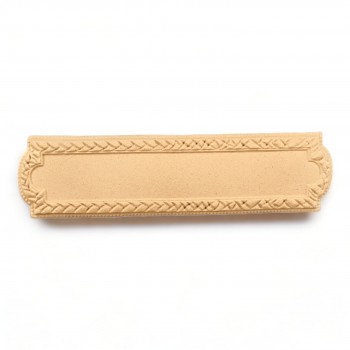 Wood Carved Decorative Sign 11.3cm. X 2.8cm.