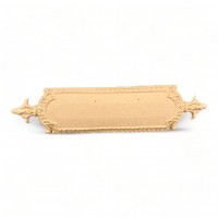 Wood Carved Decorative Sign 11.5cm. X 2.6cm.
