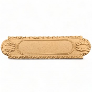 Wood Carved Decorative Sign 11.5cm. X 2.9cm