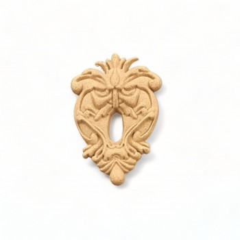 Wood Carving Decorative Lock 3cm. X 4.5cm.