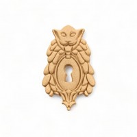 Wood Carving Decorative Lock 5cm. X 3cm.
