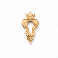 Wood Carving Decorative Lock 4.9cm. X 2.5cm.
