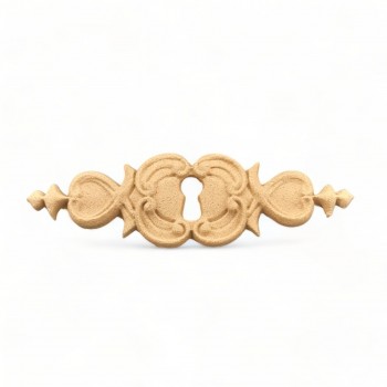 Wood Carving Decorative Lock 7.8cm. X 2.4cm.
