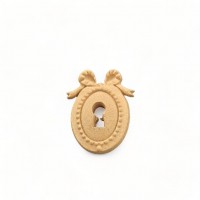 Wood Carving Decorative Lock 3cm. X 2cm.