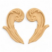 Wood Carving Decorative Set of 2 Pieces 7cm. X 5cm.