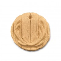 Wood Carving Decorative Horns Rosette 5cm. X 5cm.