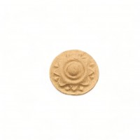 Wood Carving Decorative Rosette Diameter 2cm.