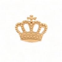 Wood Carved Decorative Crown 4.5cm. X 4cm.