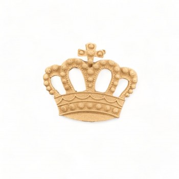 Wood Carved Decorative Crown 4.5cm. X 4cm.