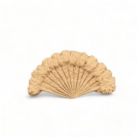 Wood Carved Decorative Fans 6.5cm. X 3.5cm.