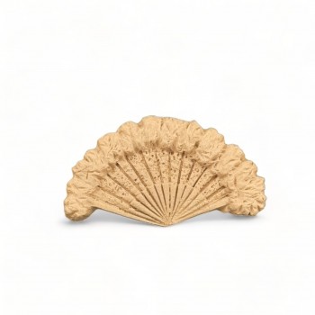 Wood Carved Decorative Fans 6.5cm. X 3.5cm.