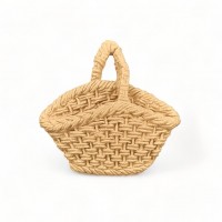 Wood Carved Decorative Basket 6cm. X 4cm.