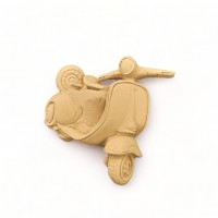Wood Carved Decorative Vespa 7cm. X 6cm.