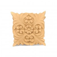 Wood Carved Decorative Tile 2.2cm. X 3cm