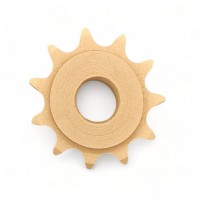Wood Carved Decorative Gear Diameter 9cm.