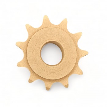 Wood Carved Decorative Gear Diameter 9cm.