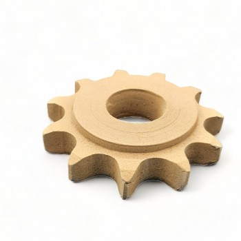 Wood Carved Decorative Gear Diameter 9cm.