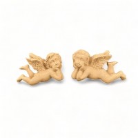 Wood Carved Decorative Angel set of 2 Pieces 3cm. X 2cm.