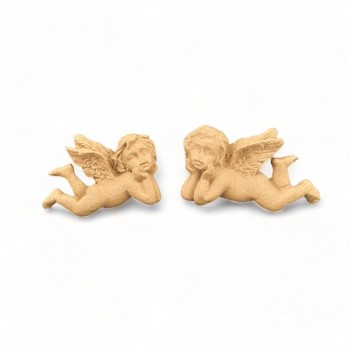 Wood Carved Decorative Angel set of 2 Pieces 3cm. X 2cm.
