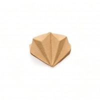 Wood Carved Decorative Diamond 5.4cm. X 5.2cm