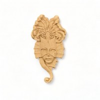 Wood Carving Decorative Venetian Mask 7cm. X 3.3cm.