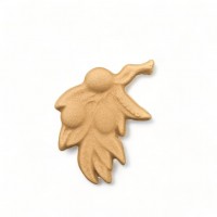 Wood Carved Decorative leaf 5.5cm. X 7.5cm.
