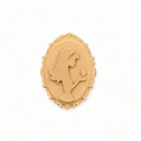 Wood Carving Decorative 4.5cm. X 5.5cm.