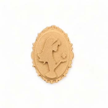 Wood Carving Decorative 4.5cm. X 5.5cm.
