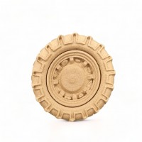 Wood Carved Decorative Wheel Diameter 5.5cm.
