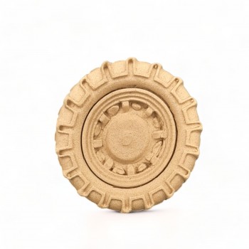 Wood Carved Decorative Wheel Diameter 5.5cm.