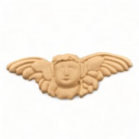 Wood Carving Decorative Little Angel 6.5cm. X 2.5cm.