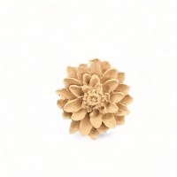 Wood Carved Decorative Flower 4cm. X 6cm.