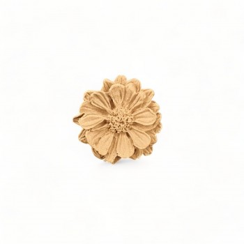 Wood Carved Decorative Flower 3cm. X 5cm.