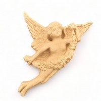 Wood Carving Decorative Angel 10cm. X 16cm.