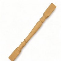 Wood Carved Decorative Column 49cm. X 4.4cm.